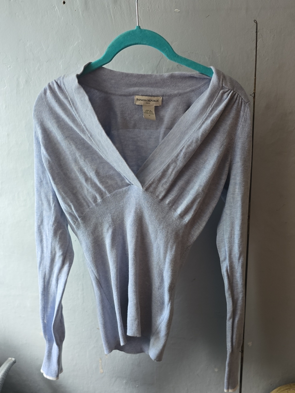 Vintage 2006 Y2k Ballerina Fitted Long Sleeve Top Ruched Shoulders BANANA M